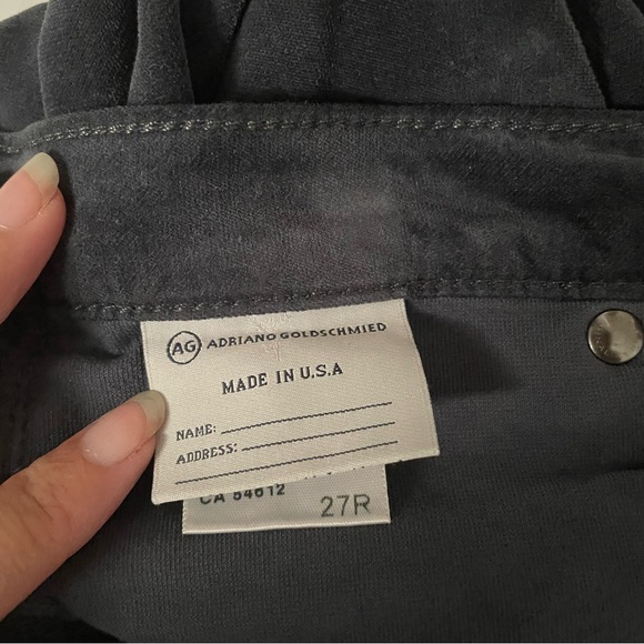AG Adriano Goldschmied The Legging Super Skinny Velvet Jeans/Leggings - Picture 9 of 13